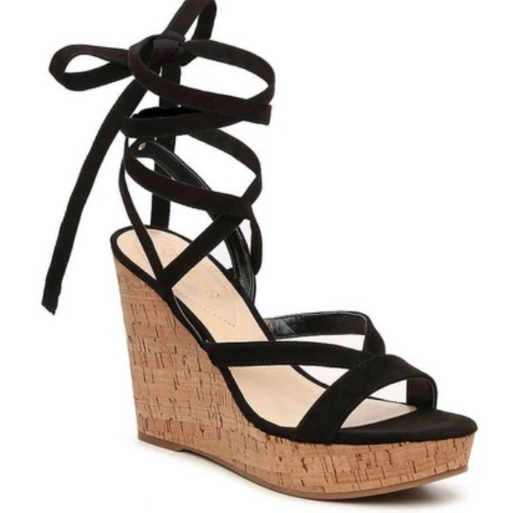 Guess Black Wedges - Size 8
